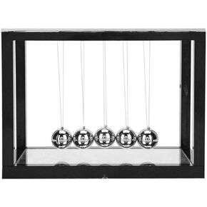 AIXICWXI نيوتن كرة التوازن مع مرآة المعادن بندول كرات الفيزياء العلوم الحلي الذكية للديكور مكتب المنزل in Kuwait