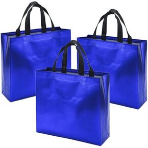 Volanic Non-woven Reusable Shiny Gift Bags With Glossy Finish Birthday Bag Favor Bags Goodie bags for Wedding Party
