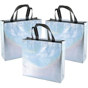 Volanic Non-woven Reusable Shiny Gift Bags With Glossy Finish Birthday Bag Favor Bags Goodie bags for Wedding Party
