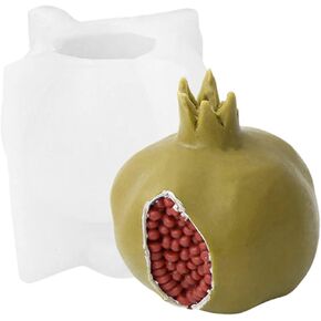 او ان ان بي ان ان قوالب شموع على شكل رمان، قالب سيليكون للرمان يمكنك صنعه بنفسك، قالب شوكولاتة ثلاثي الابعاد، قالب صابون فواكه صناعي مبتكر، لتزيين المنزل وتزيين الكيك من الراتنج in Kuwait