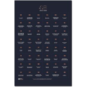 ملصق 48 Laws Of Power، مقاس 16 × 24 انش، علامة استفهام، ايجابية، للفصول الدراسية، فاصلة، طالب، التعليم، العمل الجماعي - بدون اطار in Kuwait