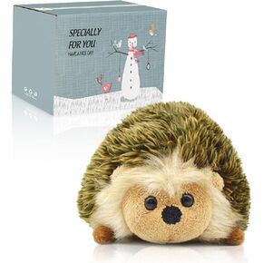 XUO Hedgehog Stuffed Animal, Cute Stuffed Hedgehog Soft Adorable Squishy Plush Toy, Gift for Boys Girls Kids (Brown)