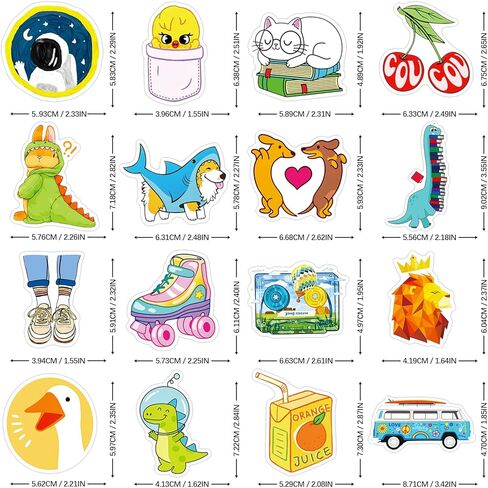 500 PCS Cute Stickers for Kids, Aesthetic Stickers for Water Bottles Kawaii Vsco Vinyl Sticker Bulk for Girls Teens Adorable Waterproof Sticker Pack Party Favors Luggage Skateboard Reward Gifts in Kuwait