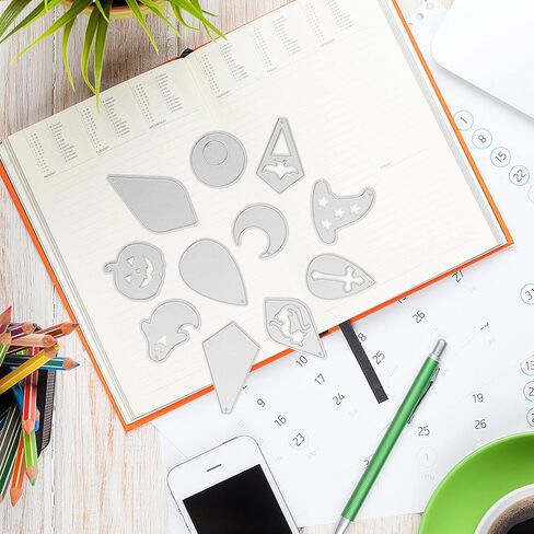 ULTNICE 11 قطعة من أقراط الهالوين قطع يموت من الجلد على شكل دمعة على شكل يقطين أقراط معدنية قالب للهالوين ديكورات مجوهرات ذاتية الصنع in Kuwait