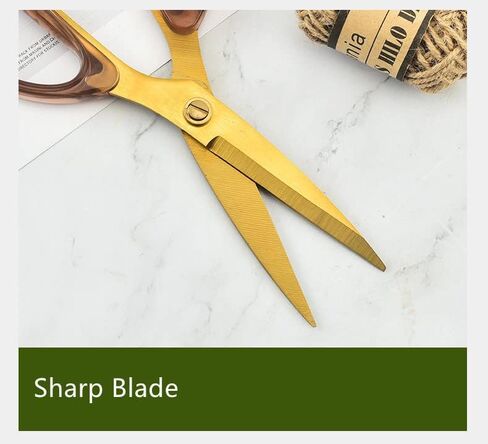 مقص لجميع الأغراض، أسود شفاف مثل مقص الخياطة من نسيج الراتنج، مقص مريح للقبضة المنزلية من الفولاذ المقاوم للصدأ حاد مقاس 7.7 بوصة مقصات ورقية لطلاب المدارس المكتبية (أسود) in Kuwait