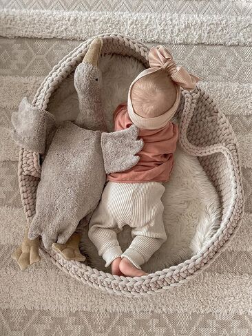 Senger Organic Cotton Goose Warming Pillow - Filled with Spelt - Grey - Large in Saudi Arabia