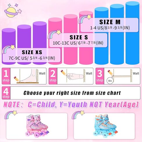 زلاجات دوارة للأولاد من Nattork للأطفال، 3 أحجام زلاجات دوارة قابلة للتعديل للأطفال الصغار مع 8 عجلات مضيئة من زلاجات الأولاد لامعة، آمنة وممتعة للرياضات الداخلية والخارجية in Kuwait