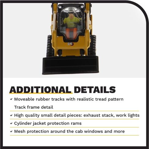 Diecast Masters 1:50 Caterpillar 259D3 Compact Track Loader with Attachment Accessories | High Line Series Cat Trucks & Construction Equipment | 1:50 Scale Model Diecast Collectible | DM Model 85677 in Saudi Arabia