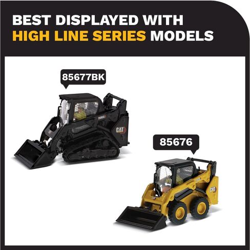 Diecast Masters 1:50 Caterpillar 259D3 Compact Track Loader with Attachment Accessories | High Line Series Cat Trucks & Construction Equipment | 1:50 Scale Model Diecast Collectible | DM Model 85677 in Saudi Arabia