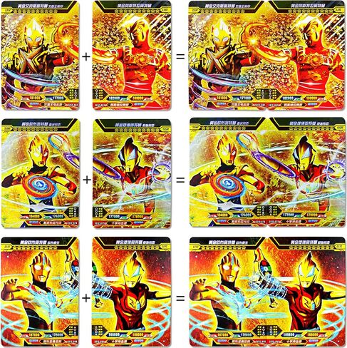 100 قطعة من بطاقات الترا هيرو الترامان الذهبية تي سي جي ديك بوكس مجموعة متنوعة نادرة للغاية بطاقات ذهبية لامعة in Kuwait