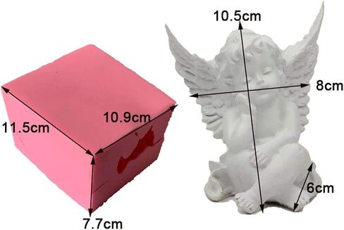 3D Angel Silicone Mold,Baby Angel Candle Mold Soap Mold Fondant Mould DIY Cake Decoration Baking Candle Resin Crafts Mold in Saudi Arabia