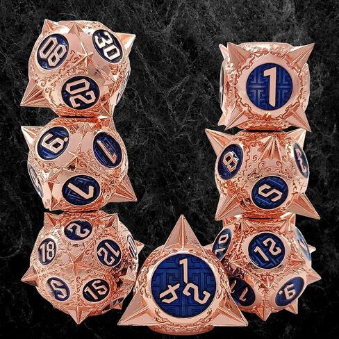 DND Dice Set Dungeons and Dragons Dice Set with Dice Bag Metal D&D Dice D and D Dice Set Polyhedral Dice for Pathfinder MTG Warhammer Role Playing RPG Dice Game 20 Sided D20 D12 D10 D8 D6 D4 in Saudi Arabia