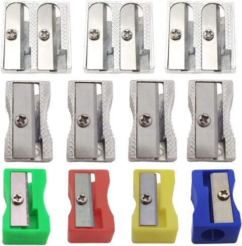 Pencil Sharpeners, Manual Pencil Sharpeners, Metal Pencil sharpeners, Bulk Pencil Sharpeners- 11PCS/Pack in Kuwait