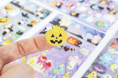 ملصقات هابي هالوين 8 ورقات مع شبح، يقطين، شيطان، ساحر، مامي، مصاصي الدماء، ساحرة، جمجمة، خفاش، ملصقات عنكبوت، ملصقات لجاك أو لانترن سكرابوكنج هدايا حفلات الأطفال - 320 ملصق in Kuwait