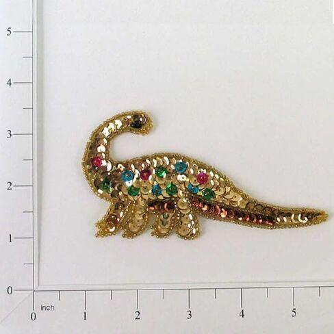 Expo International Barry Brachiosaurus Dinosaur Sequin Patches/Appliques, Multi Colors in Saudi Arabia