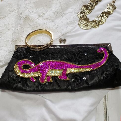 Expo International Barry Brachiosaurus Dinosaur Sequin Patches/Appliques, Multi Colors in Saudi Arabia