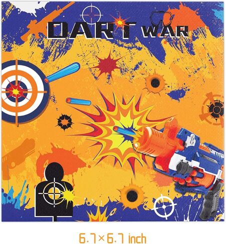 فريراند 40 قطعة من لوازم حفلات حرب السهام تتضمن 20 طبقًا و20 منديلًا لتزيين حفلات أعياد الميلاد بنمط حرب السهام in Kuwait