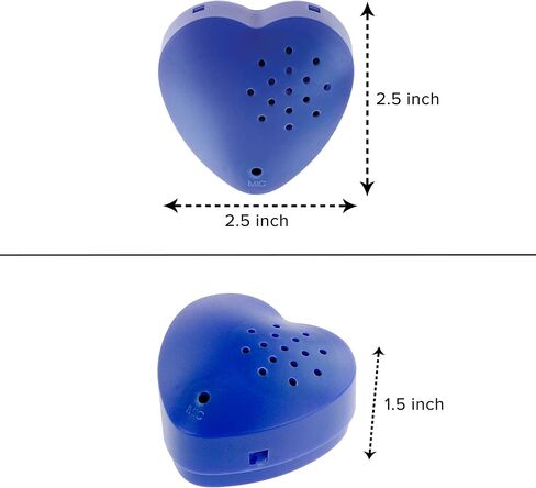 2 Pack, Inventiv 30 Second Voice Sound Recorder Module for Plush Toy, Stuffed Teddy Bear Animal Recordable Heart, Record Custom Messages (Red) in Kuwait