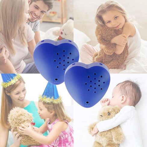 2 Pack, Inventiv 30 Second Voice Sound Recorder Module for Plush Toy, Stuffed Teddy Bear Animal Recordable Heart, Record Custom Messages (Red) in Kuwait