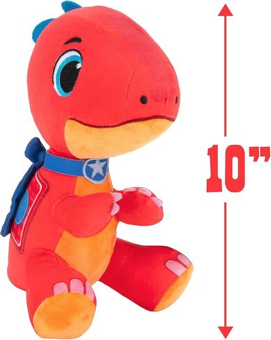 Dino Ranch - Dino Ranch Blitz Plush 10" Soft, Cuddly, Blitz Plush, Toys for Kids Ages 3 and Up - Fun Plush Toys Featuring Your Favorite Dino - Amazon Exclusive in Kuwait