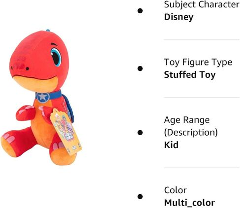 Dino Ranch - Dino Ranch Blitz Plush 10" Soft, Cuddly, Blitz Plush, Toys for Kids Ages 3 and Up - Fun Plush Toys Featuring Your Favorite Dino - Amazon Exclusive in Kuwait