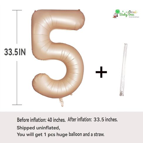 Number 0 Balloons Retro Apricot Zero Birthday Decorations Light Brown balloon for 0nd Birthday Boy Girl Decoration Large 40 Inch Digital 0 Year Old Nude Ballons Neutral Balloon Caramel 10 in Saudi Arabia