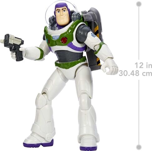 Mattel Disney and Pixar Lightyear Buzz Action Figure, Space Ranger Gear XL-01 Uniform & Accessories, 14 Moving Joints in Saudi Arabia