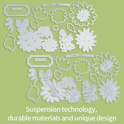 قوالب طوابع لصنع البطاقات، اصدار 2023 من قوالب قطع معدنية جديدة، طوابع زهور شفافة من السيليكون ومجموعات قوالب لدفتر القصاصات والزخرفة والفنون والحرف اليدوية ولوازم صنع البطاقات in Kuwait