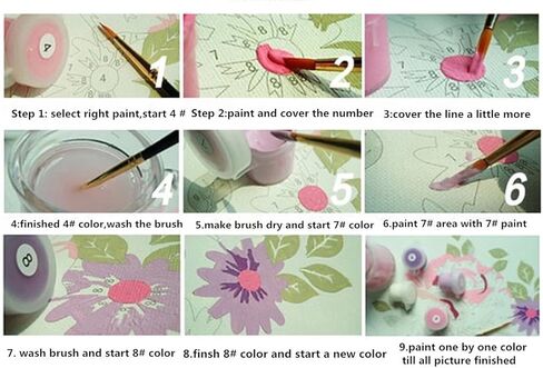 Sonby White Black Cat Paint by Numbers Kits for Adult Kids DIY Painting by Number for Home Wall Decor,16"x20" Unmounted in Kuwait