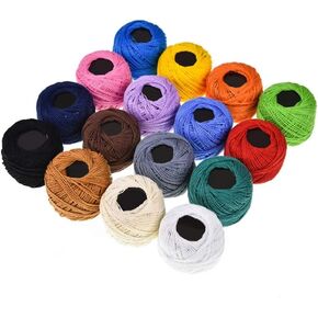 Milisten 16 Color Embroidery Floss Cross Stitch Threads Cross Stitch Line Friendship Bracelets Floss Craft Floss