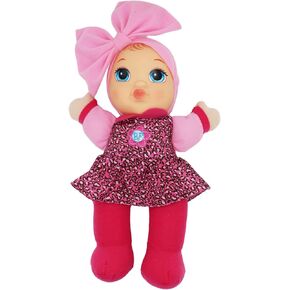 دمية Baby's First Doll Kisses، قطعة علوية مطبوعة على شكل حيوانات من أصل أفريقي، دمية قابلة للغسل في الغسالة، ميزات نابضة بالحياة، للأعمار من عام واحد فما فوق