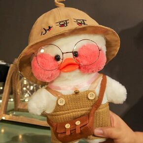 White Duck Stuffed Animal Toy Soft Plush Toy for Kids Girls DIY Hugglable Plush Stuffed Toy with Cute Hat and Costume Best Gifts for Christmas. (12inch/30cm) in Saudi Arabia