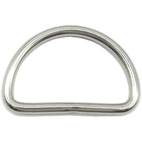 حلقة معدنية على شكل حرف D، 4 قطع 2 انش من الستانلس ستيل الملحومة على شكل حرف D مشبك معدني لحياكة الادوات والادوات اليدوية والاكسسوارات التي تصنعها بنفسك لطوق الحيوانات الاليفة، فضي، 2 انش, فضي, 2inch in Kuwait