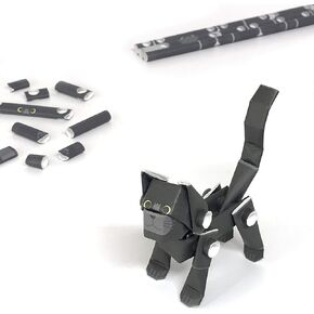 قطة بيضاء من PIPEROID - مجموعة ألغاز ورقية يابانية ثلاثية الأبعاد للقطط مصنوعة يدويًا للأطفال والكبار in Kuwait