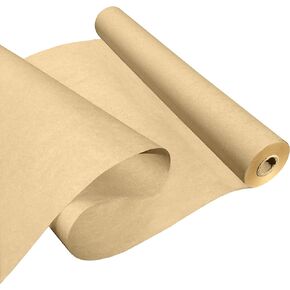 ورق تغليف هدايا كرافت بني مقاس 17.50 بوصة × 900 بوصة (75 قدمًا) مصنوع في الولايات المتحدة الأمريكية، لفة ضخمة، مثالية لتغليف علب الهدايا، والفنون والحرف اليدوية، والبريد، والتعبئة، والشحن، وتغطية الأرضيات، والطرود، ومفرش الطاولة، معاد تدويرها بنسبة 100% in Kuwait