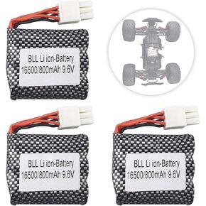 MOONZON 3PCS 9.6V 800mAh Battery for S911 S912 9115 9116 9120 S912 S913 9123 S916 9112 15-DJ02 15-DJ03 High Speed Off-Road RC Car Spare Batteries in Saudi Arabia