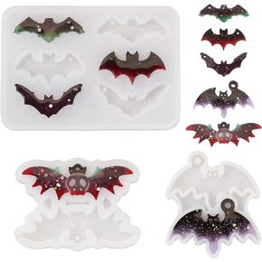 Craftdady 10pcs Cross Pendant Silicone Mold Tray Crucifix Cross Epoxy Resin Casting Mold Food Grade for Pendant Jewelry Earring Bracelet Keychain Making
