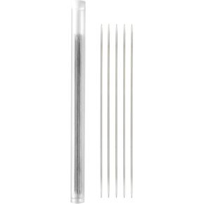 Wiosny 5pcs Extra fine Knitting Needles Set, 14cm/ 5.5" Length Stainless Steel Double Pointed Short Knitting Needles Sweater Crochet Handmade DIY Doll Clothing Knitting kit (Diameter 0.8mm/0.03 in)