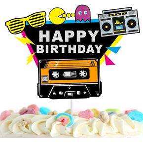 80's Cake Topper - 1980's Theme Happy Birthday Party Born in the 80's Party decoration in Kuwait