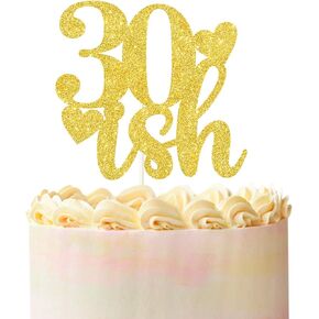 30 ish Cake Topper ，Funny Birthday Cake Topper ,30th Birthday Cake Decor , Anniversary or Vow Renewal Decoration Ideas