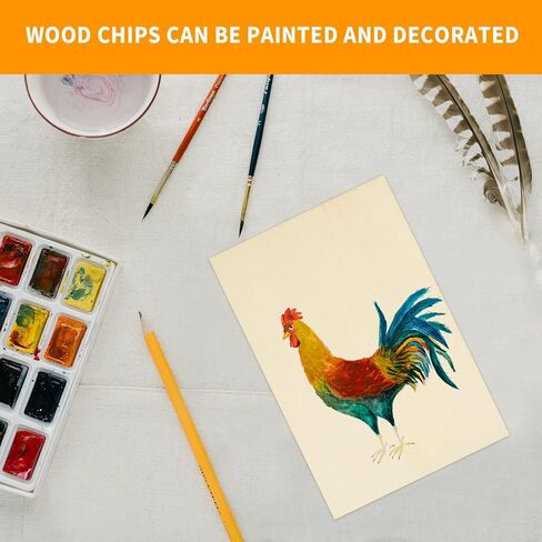 WYKOO 25 Pack 150x100x2mm Wood Sheets Natural Unfinished Wood Thin Plywood Sheets Wood Sheets Hobby Wood Plywood Board for DIY Crafts Wooden House Architectural Plane Model Boat in Kuwait