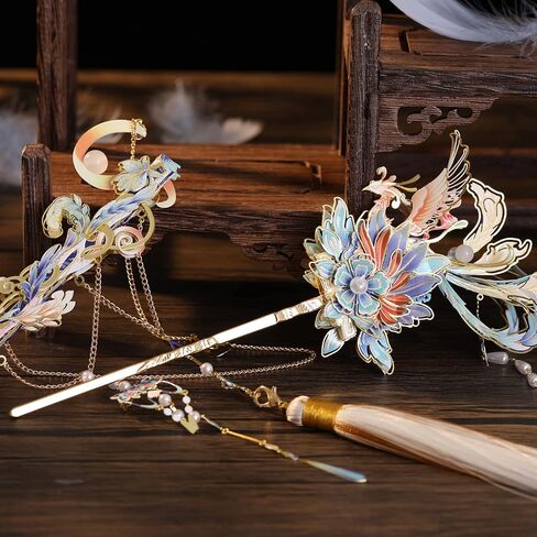 MU 3D Metal Puzzle for Adult Phoenix Hairpin in Sword, Jigsaw Metal Puzzle Model Kits Building DIY Birthday Xmas New Year Gift in Saudi Arabia