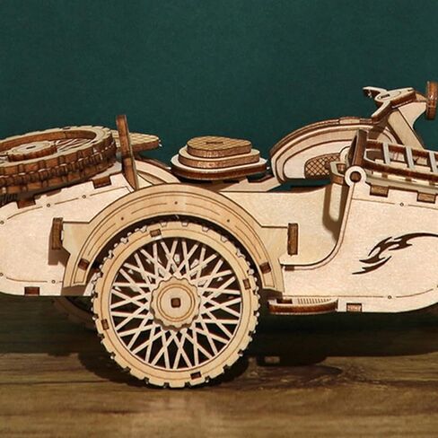 LEORTE 81 قطعة ألغاز خشبية ثلاثية الأبعاد للبالغين والأطفال، مجموعة نماذج الصور المقطوعة ثلاثية الأبعاد لصنع السجل/القطع بالليزر/لا تحتاج إلى غراء أو مفك براغي، لعبة إبداعية ذاتية الصنع للأطفال من 6+ أولاد وبنات in Kuwait