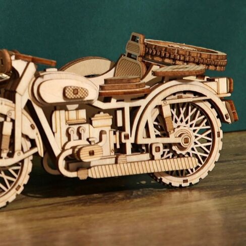 LEORTE 81 قطعة ألغاز خشبية ثلاثية الأبعاد للبالغين والأطفال، مجموعة نماذج الصور المقطوعة ثلاثية الأبعاد لصنع السجل/القطع بالليزر/لا تحتاج إلى غراء أو مفك براغي، لعبة إبداعية ذاتية الصنع للأطفال من 6+ أولاد وبنات in Kuwait