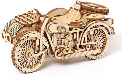 LEORTE 81 قطعة ألغاز خشبية ثلاثية الأبعاد للبالغين والأطفال، مجموعة نماذج الصور المقطوعة ثلاثية الأبعاد لصنع السجل/القطع بالليزر/لا تحتاج إلى غراء أو مفك براغي، لعبة إبداعية ذاتية الصنع للأطفال من 6+ أولاد وبنات in Kuwait