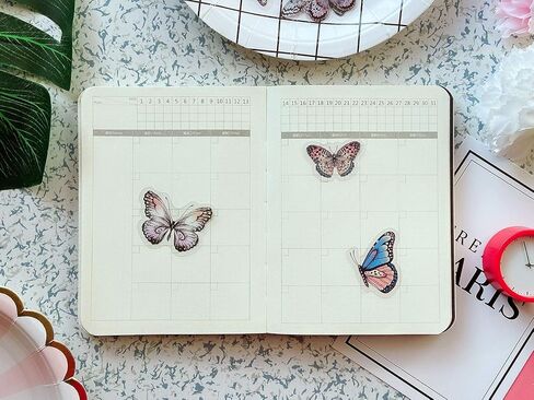 Dream Butterfly Decorative Adhesive Sticker, Craft Scrapbooking Sticker Set for Diary, Album, Notebook, Planner, 40 PCS in Kuwait