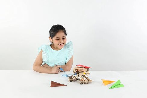 سمارتيفيتي قاذفة طائرة هيدروليكية نموذج خشبي لتعلم العلوم والتكنولوجيا والهندسة والهندسة والهندسة والرياضيات للاطفال من سن 6 in Kuwait