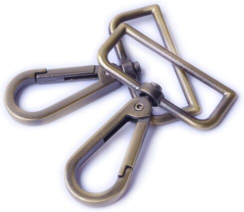 Bobeey 4pcs الداخلية 1 1/2 بوصة الأسود بندقية دفع بوابة المفاجئة السنانير، قطب المفاجئة المحافظ المعدنية المشابك، الأجهزة المحفظة، المشابك جراد البحر محفظة، المحافظ السنانير BBC24 (بندقية سوداء) in Kuwait