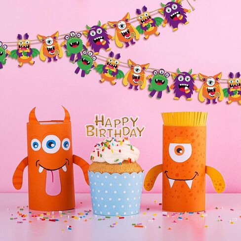 24 Sets Halloween Craft Paper Ornaments for Kids Halloween Craft Kits DIY Craft Halloween Paper Decorative Kit Art Craft DIY Handcraft Supplies for Home Class Game Activities in Saudi Arabia