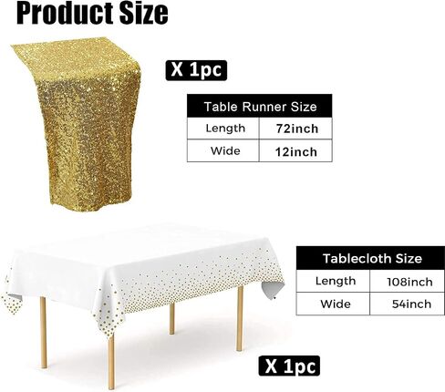 FGSAEOR مفرش طاولة باللون الأزرق الداكن، مفارش طاولة بالترتر الفضي مقاس 12 × 108 بوصة وأغطية طاولة بلاستيكية مقاس 54 × 108 بوصة لديكورات الحفلات، غطاء طاولة لمستلزمات الحفلات المتلألئة للحفلات الداخلية والخارجية in Saudi Arabia